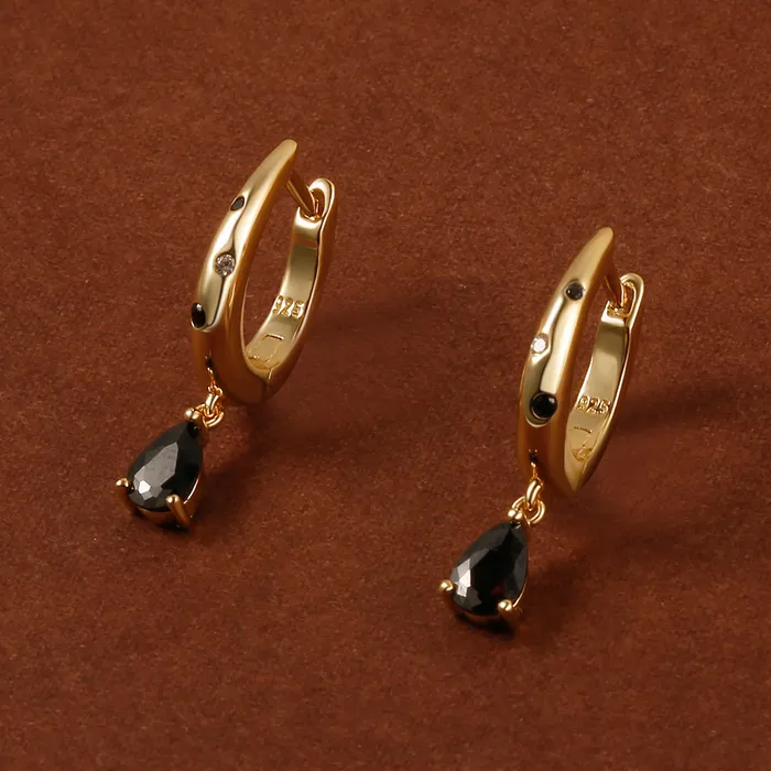 Rings Trendolla Jewelry 925 Silver Rindrop Gemstone Adjustable Chain Ring Set