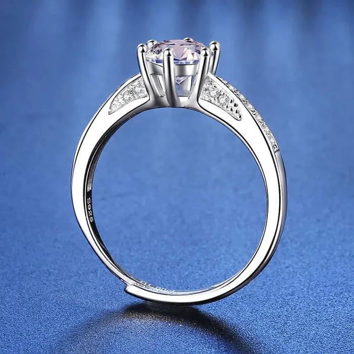 Rings Trendolla Jewelry Couples Stacked Moissanite Diamond Ring
