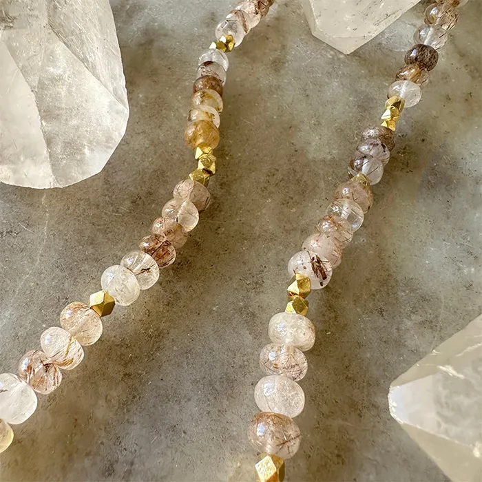Robindira Unsworth Necklaces Katia Rutilated Quartz Collar Necklace