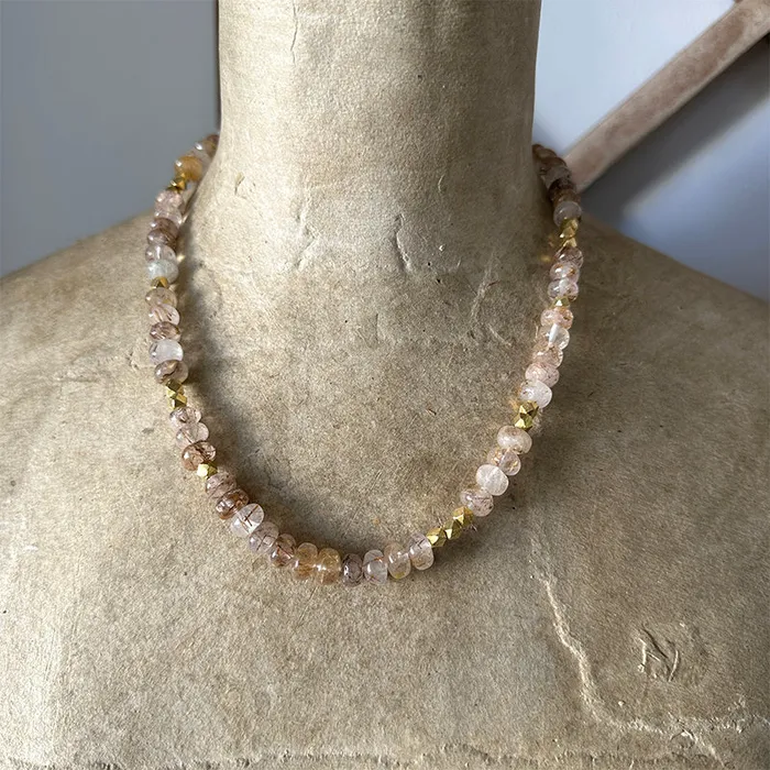 Robindira Unsworth Necklaces Katia Rutilated Quartz Collar Necklace