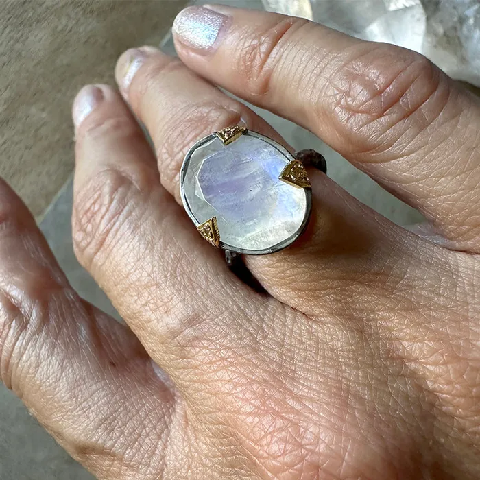 Robindira Unsworth Rings Kaia Moonstone Ring