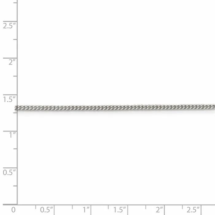 Sterling Silver 175mm Curb Chain TreasureFineJewelers Rings
