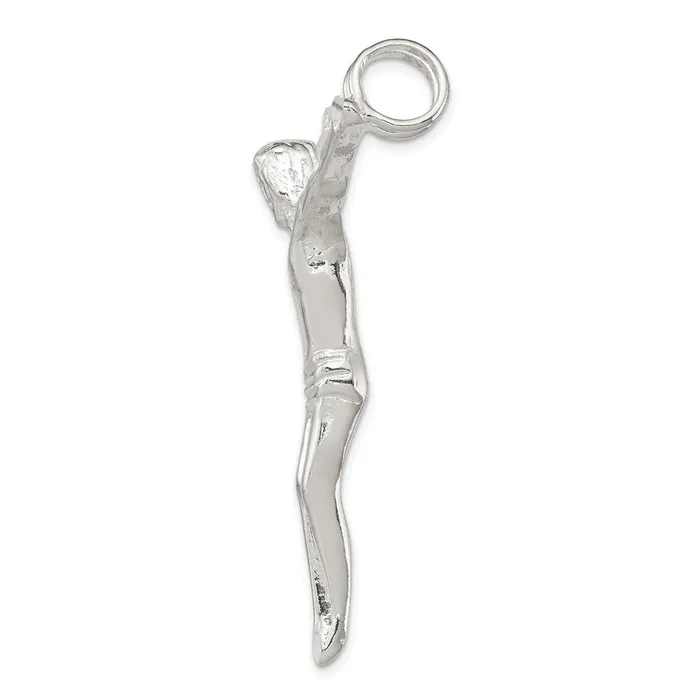 Sterling Silver Corpus Crucified Christ Pendant TreasureFineJewelers Necklaces