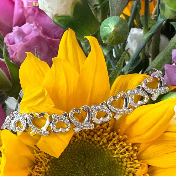 Sterling Silver Diamond Bracelet 55503884 ONeills Estate Jewelry Bracelets