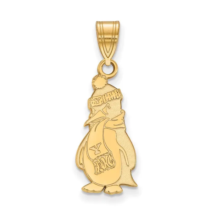 Sterling Silver Goldplated Youngstown State University Penguin Large Pendant TreasureFineJewelers Necklaces Sterling Silver Goldplated Youngstown State University Penguin Large Pendant TreasureFineJewelers Necklaces