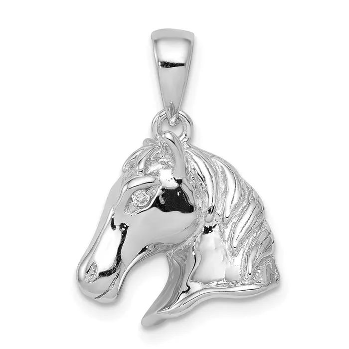 Sterling Silver Horse Pendant TreasureFineJewelers Necklaces
