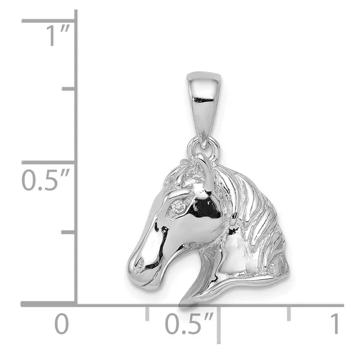 Sterling Silver Horse Pendant TreasureFineJewelers Necklaces