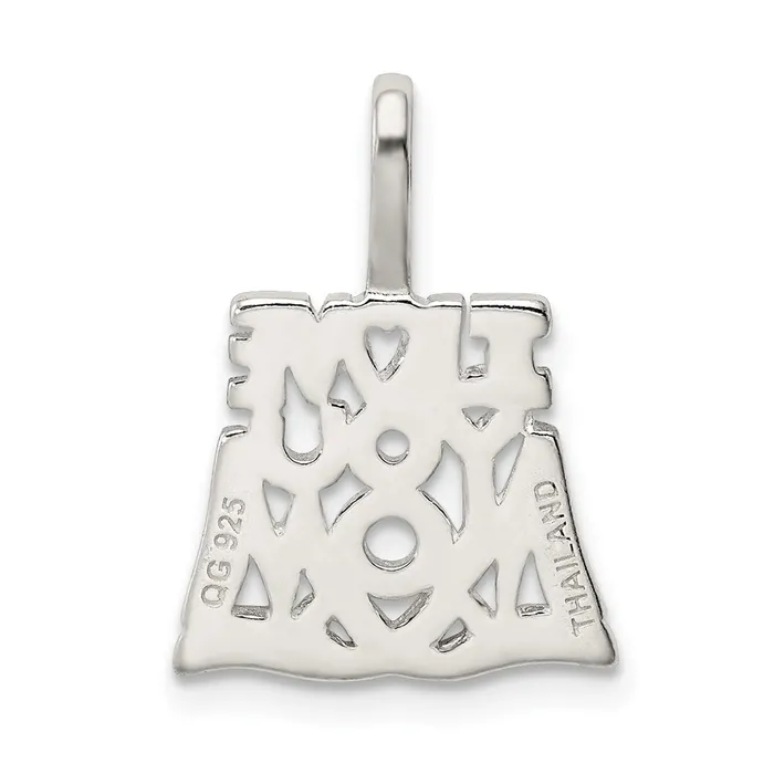 Sterling Silver I Love You Mom Pendant TreasureFineJewelers Necklaces