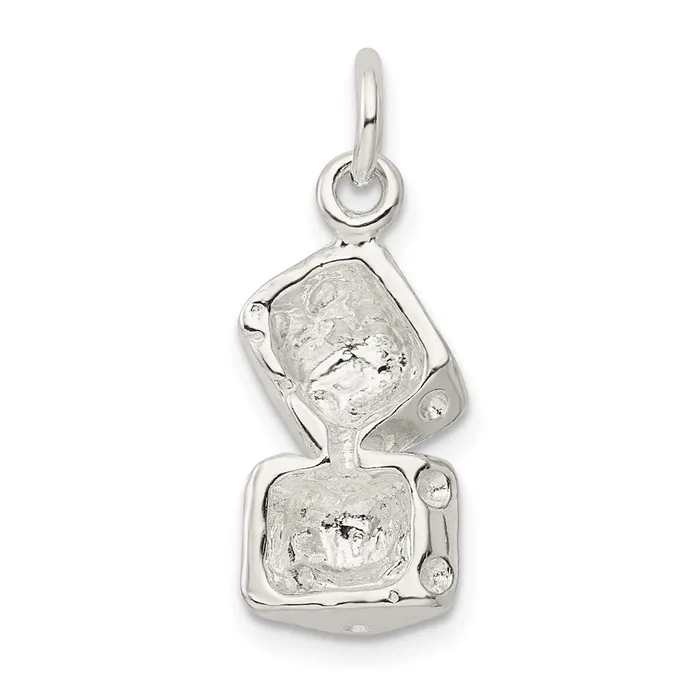 Sterling Silver Large Dice Charm TreasureFineJewelers Rings