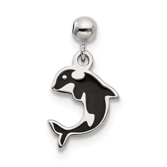 Sterling Silver Mio Memento Enamel Dangle Whale Charm TreasureFineJewelers Rings Sterling Silver Mio Memento Enamel Dangle Whale Charm TreasureFineJewelers Rings