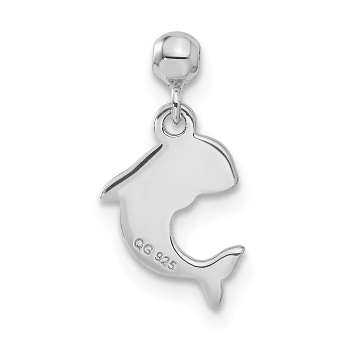 Sterling Silver Mio Memento Enamel Dangle Whale Charm TreasureFineJewelers Rings