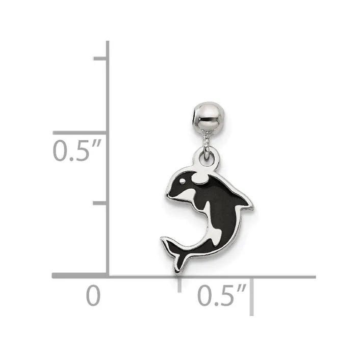 Sterling Silver Mio Memento Enamel Dangle Whale Charm TreasureFineJewelers Rings