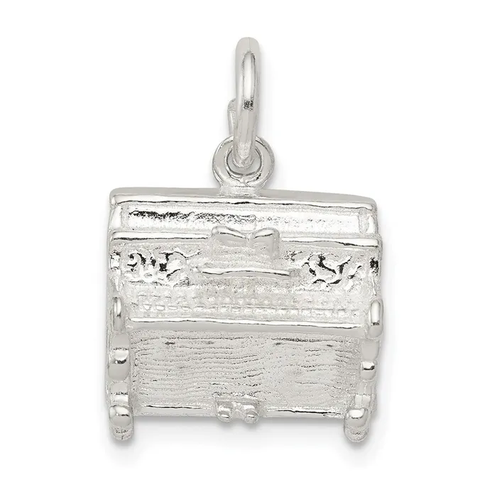 Sterling Silver Piano Charm TreasureFineJewelers Rings