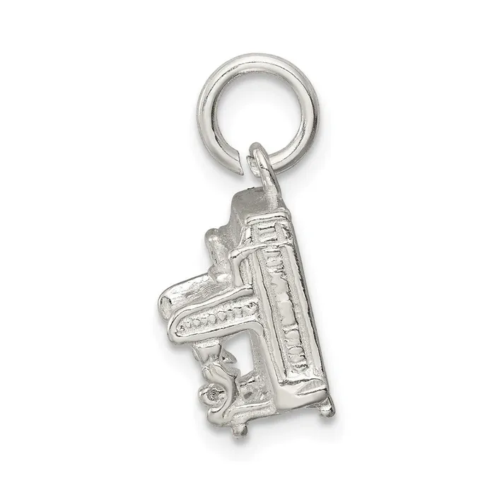 Sterling Silver Piano Charm TreasureFineJewelers Rings