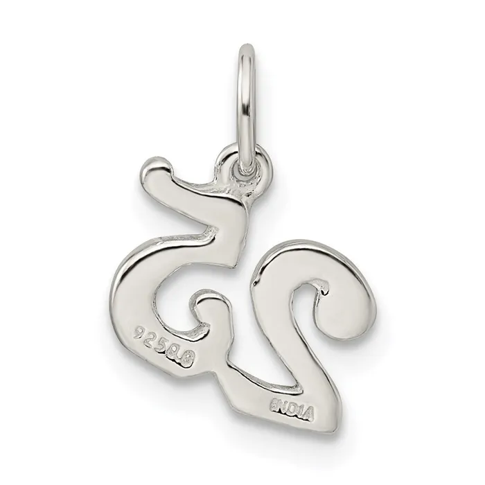 Sterling Silver Polished 25 Charm TreasureFineJewelers Rings