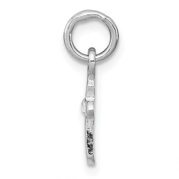 Sterling Silver RHpltd Childs Apr Clear Preciosca Crystal Cross Pendant TreasureFineJewelers Necklaces