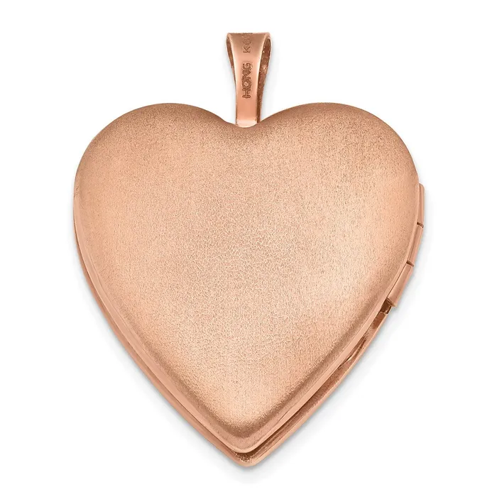 Sterling Silver Rose Goldplated 20mm Double Hearts Heart Locket TreasureFineJewelers Rings