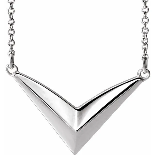 Sterling Silver V 1618 Necklace TreasureFineJewelers Necklaces