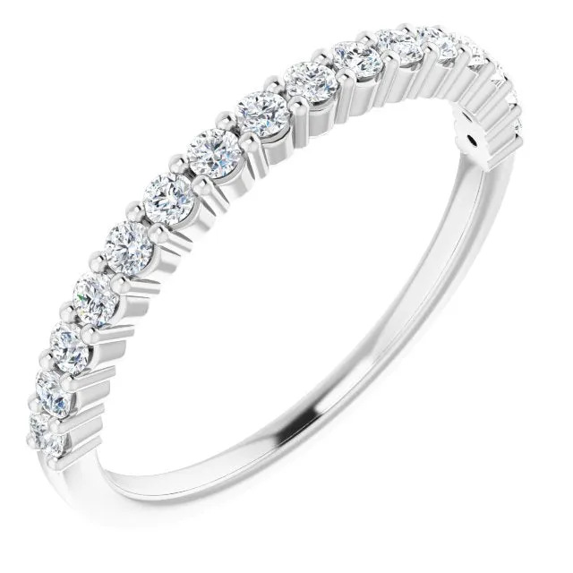 TreasureFineJeweler Rings 14K White 13 CTW Natural Diamond Anniversary Band TreasureFineJeweler Rings 14K White 13 CTW Natural Diamond Anniversary Band