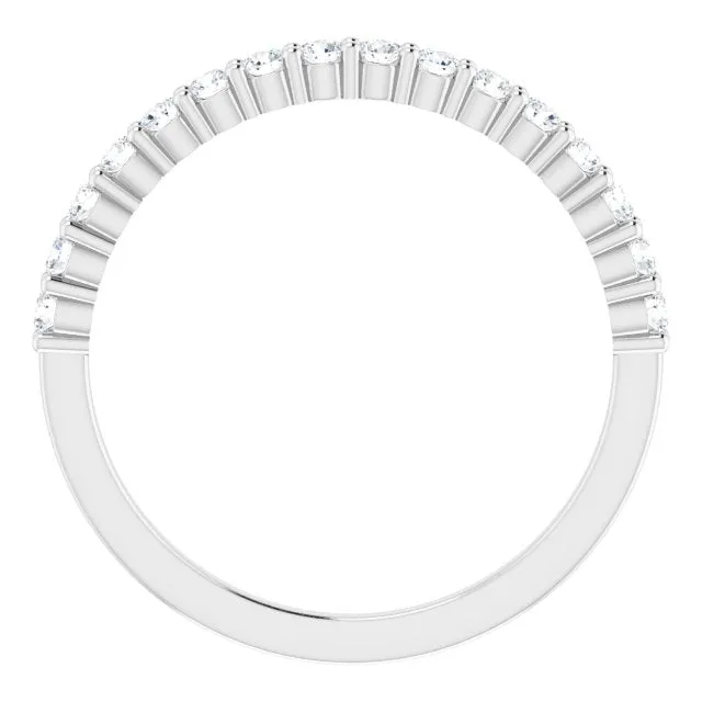 TreasureFineJeweler Rings 14K White 13 CTW Natural Diamond Anniversary Band