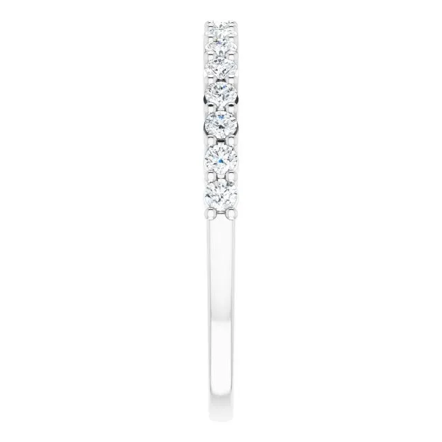 TreasureFineJeweler Rings 14K White 13 CTW Natural Diamond Anniversary Band