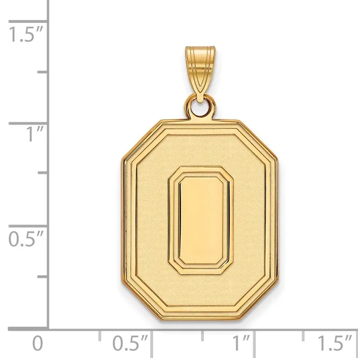 TreasureFineJewelers 10K Yellow Gold Ohio State University XL Pendant PreStyled Sets