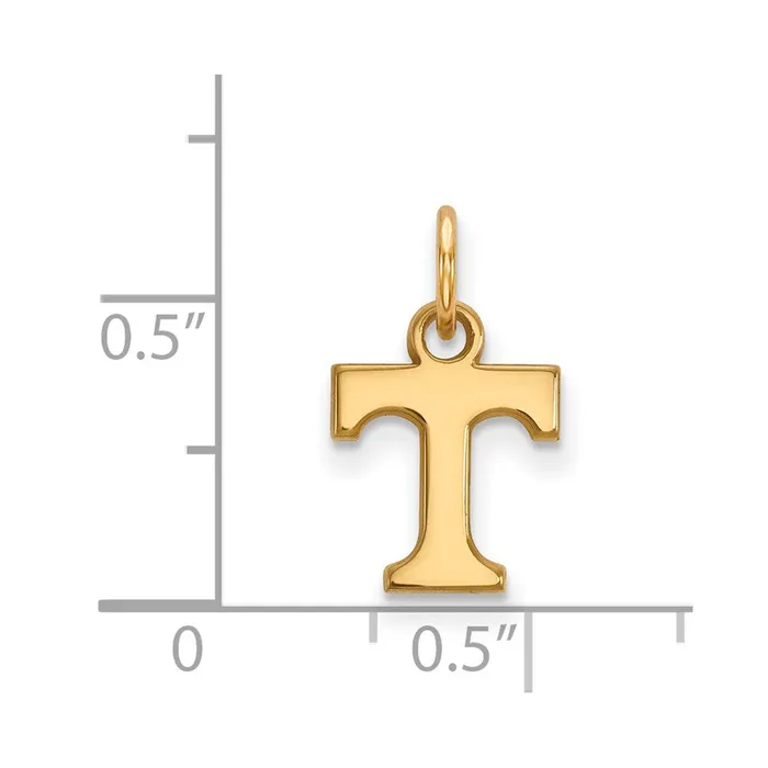 TreasureFineJewelers 10K Yellow Gold University of Tennessee XS Pendant Necklaces