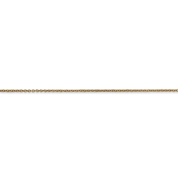 TreasureFineJewelers 14k 9mm Cable with Spring Ring Clasp Chain Rings