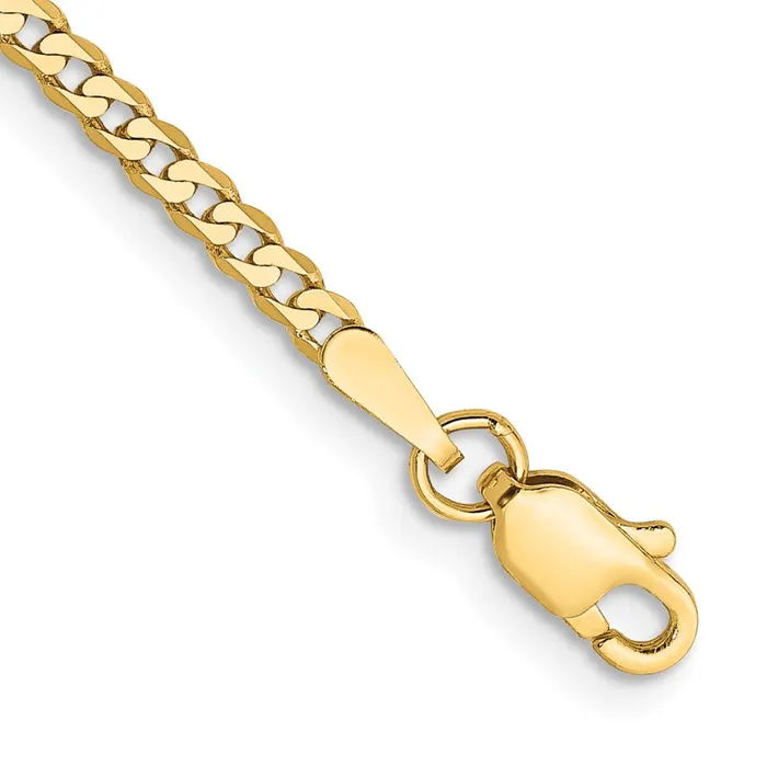TreasureFineJewelers Bracelets 14K 8 inch 22mm Flat Beveled Curb with Lobster Clasp Bracelet TreasureFineJewelers Bracelets 14K 8 inch 22mm Flat Beveled Curb with Lobster Clasp Bracelet