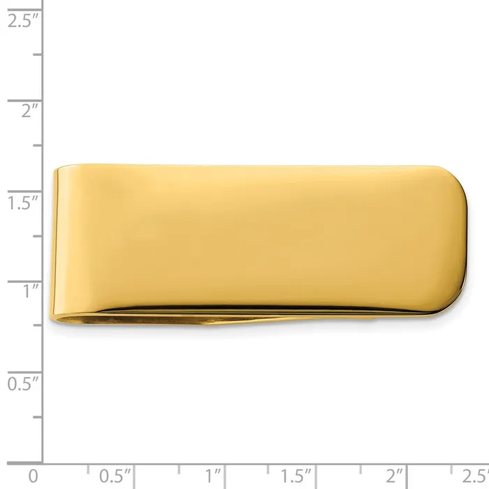 TreasureFineJewelers Bracelets Chisel Stainless Steel Polished Yellow IPplated Money Clip