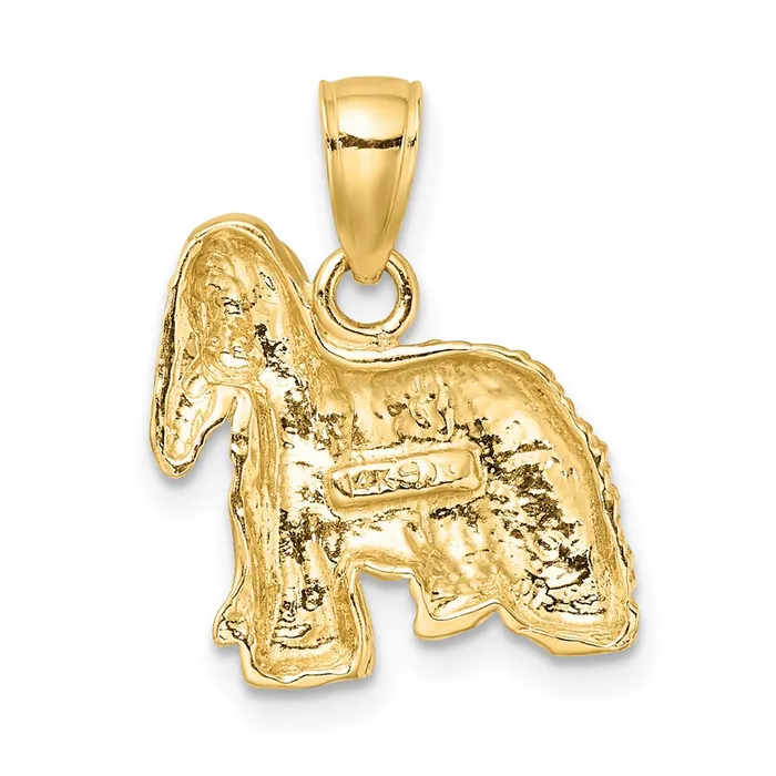 TreasureFineJewelers Charm Necklaces 14K Cocker Spaniel Dog Charm