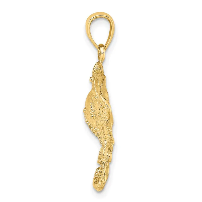 TreasureFineJewelers Charm Necklaces 14K Stingray Charm