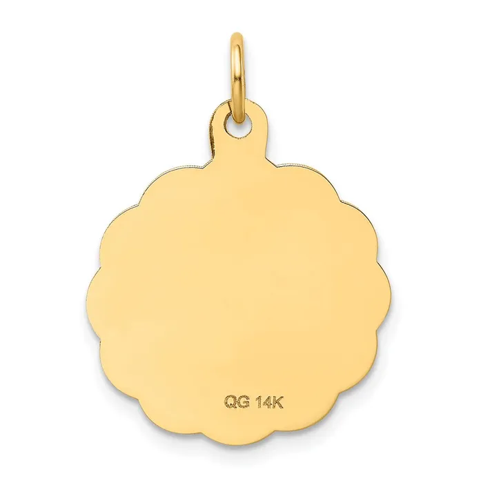 TreasureFineJewelers Charm Necklaces 14k Yellow Gold GRADUATION DAY Charm