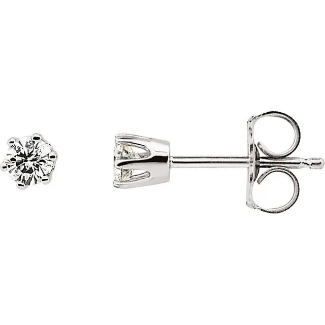TreasureFineJewelers Earrings 15 CTW Diamond Friction Post Stud Earrings