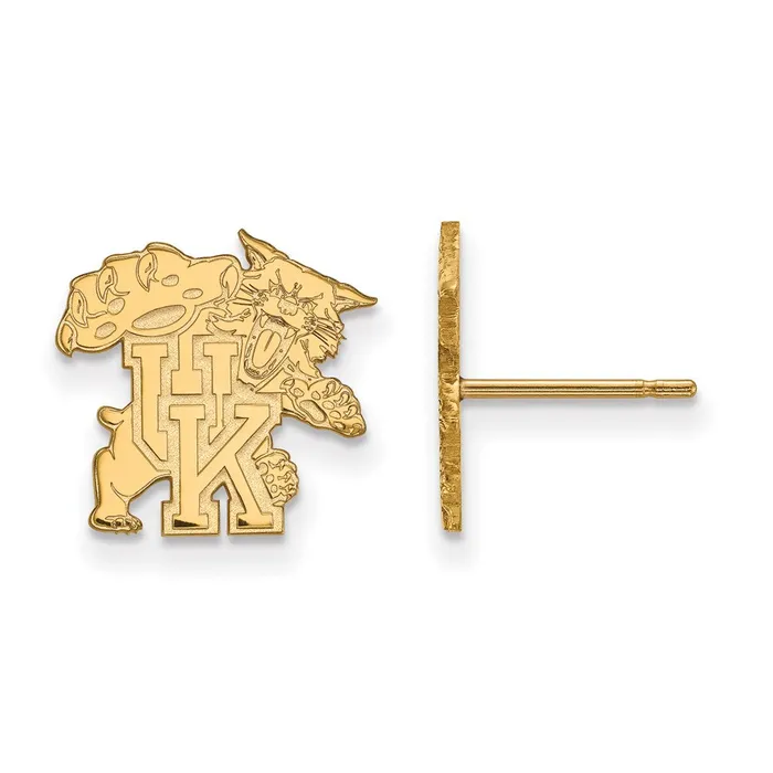 TreasureFineJewelers Earrings 14k Gold University of Kentucky UK Wildcat Small Post Earrings TreasureFineJewelers Earrings 14k Gold University of Kentucky UK Wildcat Small Post Earrings