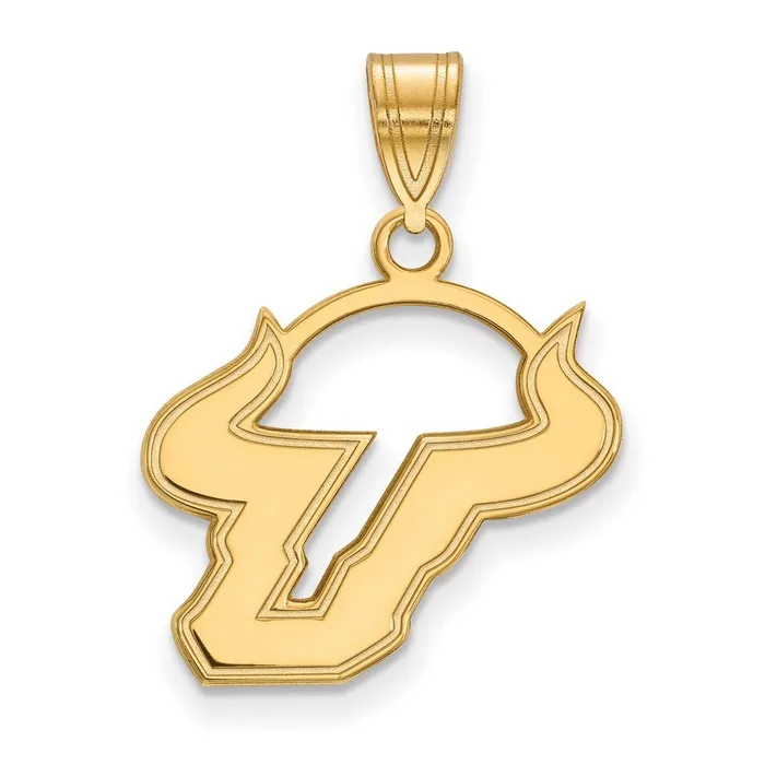TreasureFineJewelers Necklaces 14k Gold University of South Florida Medium Pendant TreasureFineJewelers Necklaces 14k Gold University of South Florida Medium Pendant