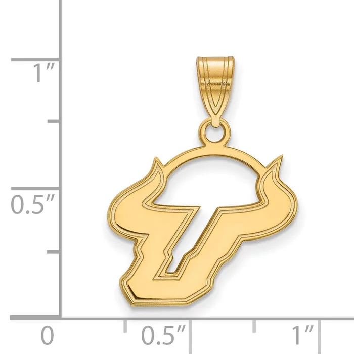 TreasureFineJewelers Necklaces 14k Gold University of South Florida Medium Pendant
