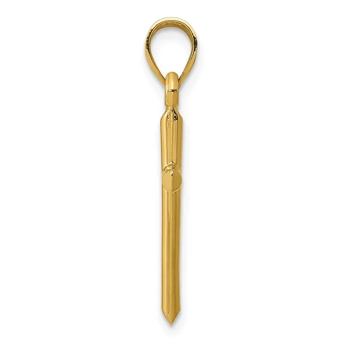 TreasureFineJewelers Necklaces 14k Polished Hollow Cross Pendant