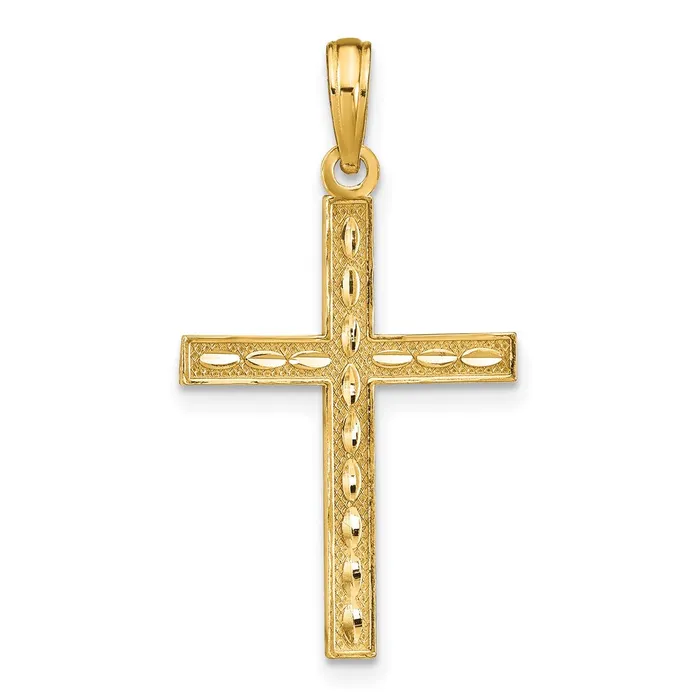 TreasureFineJewelers Necklaces 14K Reversible FAITH HOPE LOVE Cross Pendant TreasureFineJewelers Necklaces 14K Reversible FAITH HOPE LOVE Cross Pendant