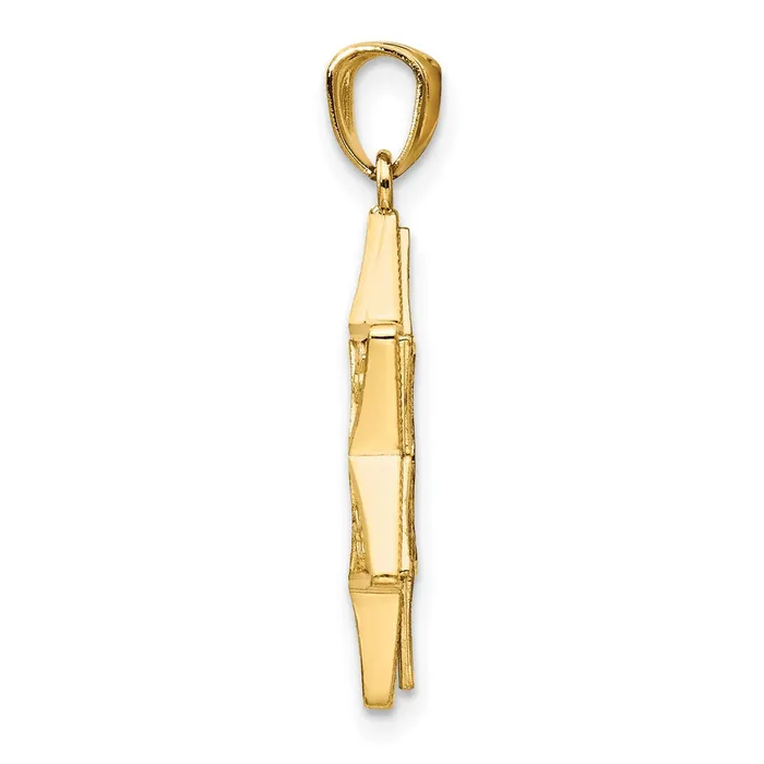 TreasureFineJewelers Necklaces 14K TwoTone Star Of David Pendant