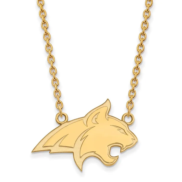 TreasureFineJewelers Necklaces 14K Yellow Gold Montana State University Large Pendant with Necklace TreasureFineJewelers Necklaces 14K Yellow Gold Montana State University Large Pendant with Necklace