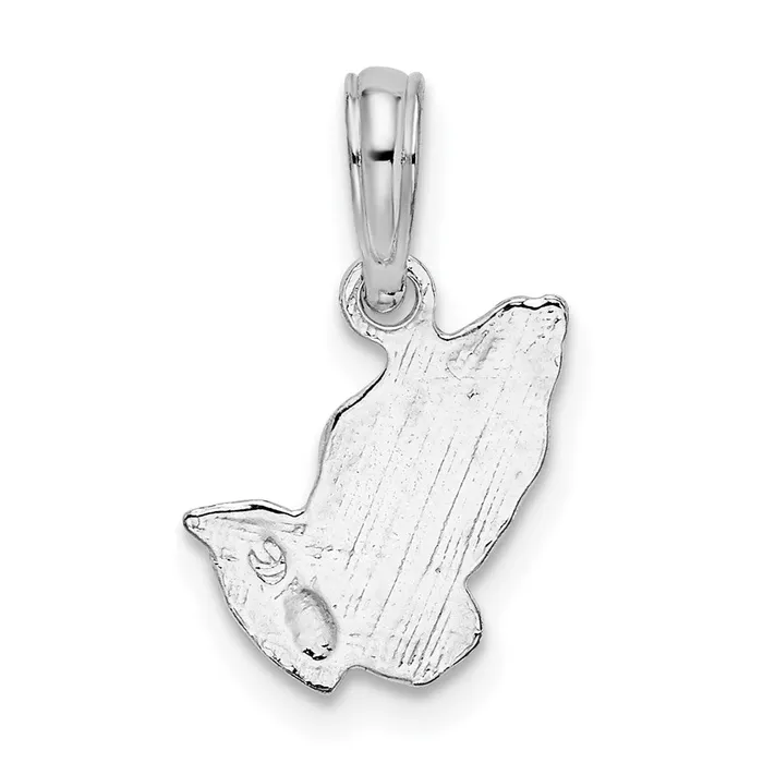 TreasureFineJewelers Necklaces Sterling Silver Polished Praying Hands Pendant