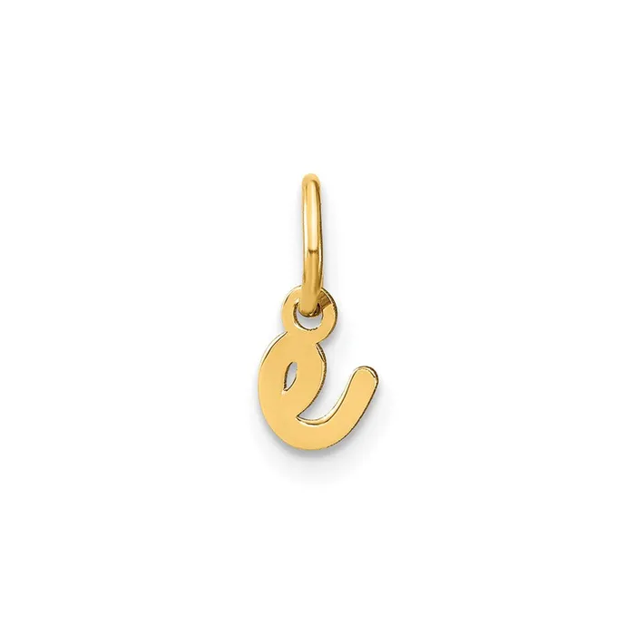 TreasureFineJewelers Necklaces Sterling Silver Rhodiumplated Lower case Letter E Initial Charm TreasureFineJewelers Necklaces Sterling Silver Rhodiumplated Lower case Letter E Initial Charm
