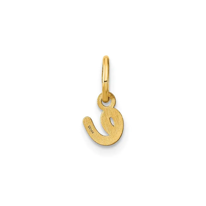 TreasureFineJewelers Necklaces Sterling Silver Rhodiumplated Lower case Letter E Initial Charm