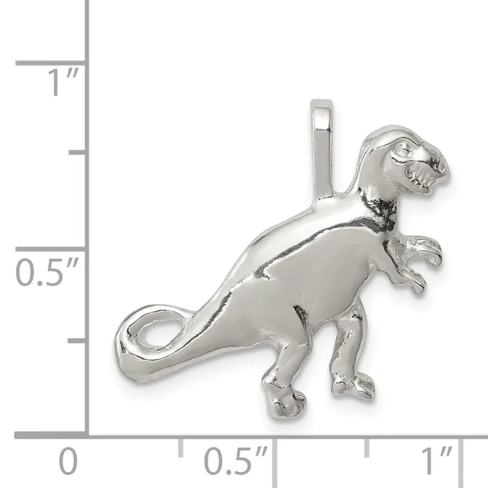 TreasureFineJewelers Necklaces Sterling Silver TRex Pendant