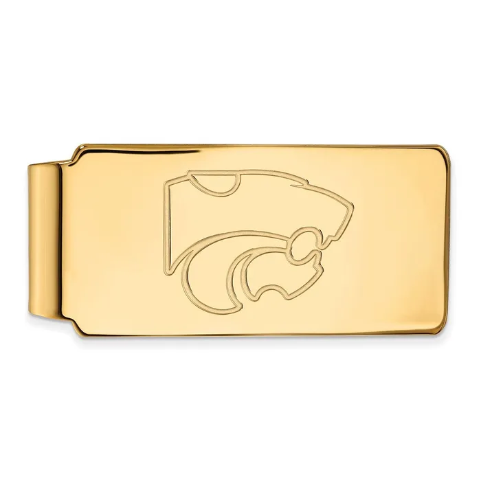 TreasureFineJewelers PreStyled Sets 10K Yellow Gold Kansas State University Money Clip TreasureFineJewelers PreStyled Sets 10K Yellow Gold Kansas State University Money Clip