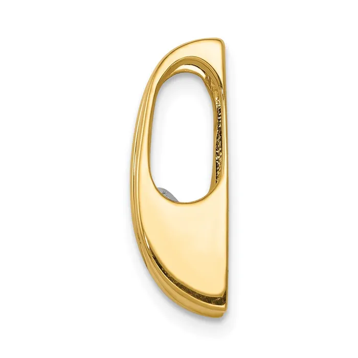 TreasureFineJewelers PreStyled Sets 14k Yellow Gold AAA 525mm Diamond Slide