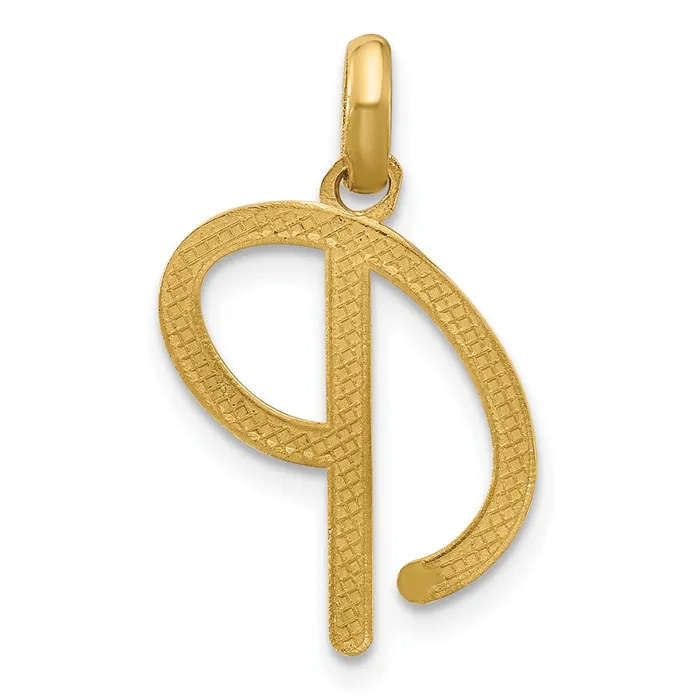 TreasureFineJewelers PreStyled Sets 14k Yellow Gold Fancy Letter P