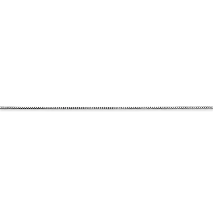 TreasureFineJewelers Rings 14k WG 5mm Box with Spring Ring Clasp Chain