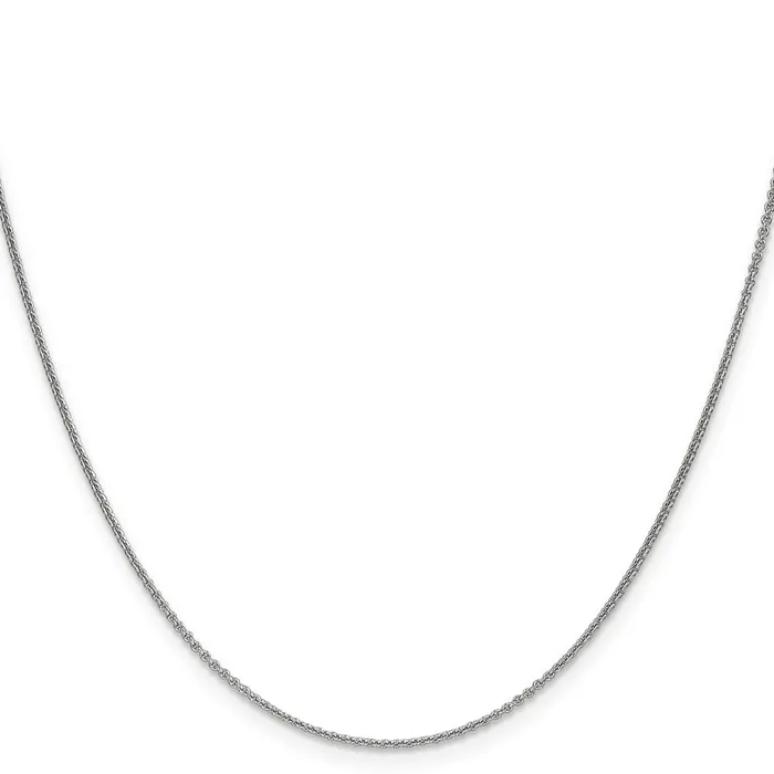 TreasureFineJewelers Rings Leslies 14K White Gold 11mm Round Cable Chain